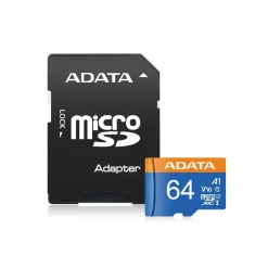 Alternative view of کارت حافظه میکرو اس‌دی ا‎ی‌دیتا مدل SDXC UHS-I V10 R100W25 با ظرفیت 64 گیگابایت به همراه  آداپتور