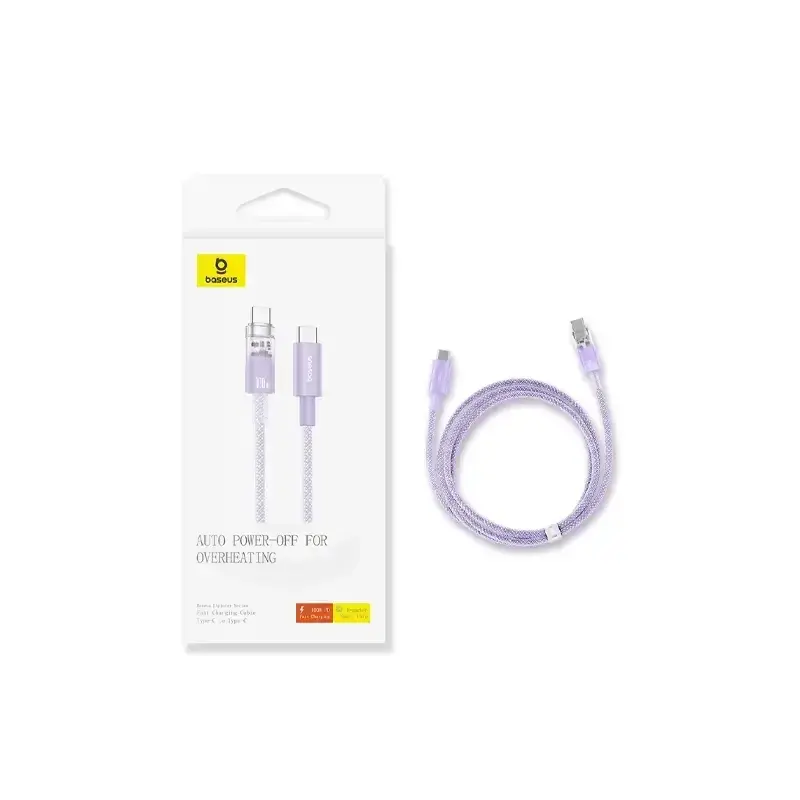 کابل شارژ Type-C to Type-C باسئوس مدل Explorer Series Smart Temperature با طول 2 متر 100 وات - Image 5