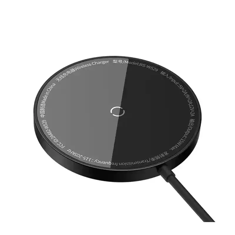 شارژر بیسیم باسئوس مدل Baseus Simple Mini3 Magnetic Wireless Charger 15W - Image 2