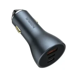 Alternative view of شارژر فندکی باسئوس مدل Golden Contactor Pro Car Charger U+C+C توان 65 وات