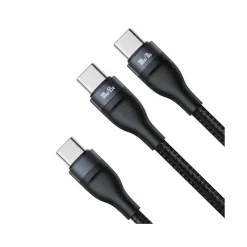 Alternative view of کابل شارژ دوکاره باسئوس Type-C به Type-C مدل Flash Series طول 1.5 متر 100 وات