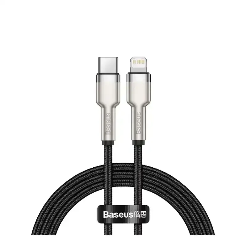 کابل شارژ Type-C to iP باسئوس مدل Cafule Series Metal با طول 2 متر 20 وات - Image 3