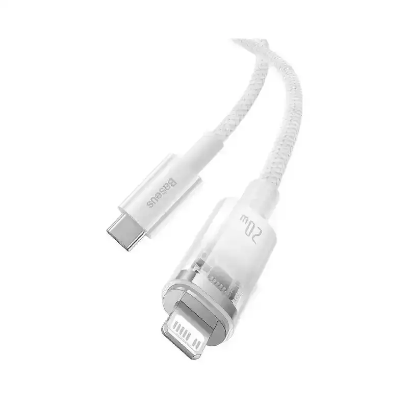 کابل شارژ Type-C to iP باسئوس مدل Explorer Series Smart Temperature Control با طول 1متر 20 وات - Image 2
