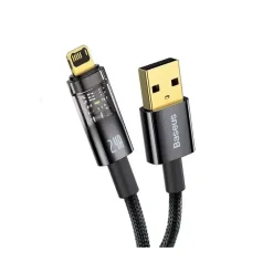Alternative view of کابل شارژ USB to iP باسئوس مدل Explorer Series Auto Power-Off با طول 2 متر 2.4 آمپر
