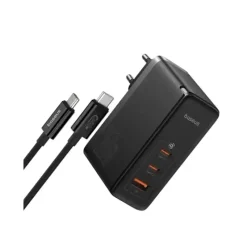 Alternative view of شارژر دیواری سه پورت باسئوس مدل GaN5 Pro 2C+U توان 160 وات (همراه کابل)