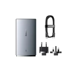 Alternative view of شارژر دیواری دو پورت باسئوس مدل GaN5 Pro Ultra Slim توان 65 وات (همراه کابل)