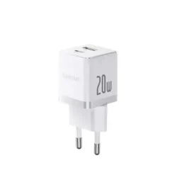 شارژر دیواری دو پورت باسئوس مدل Palm Fast Charger C+U توان 20 وات