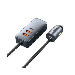 Alternative view of هاب شارژر فندکی باسئوس مدل Together PPS Multi 2U+2C با توان 120 وات