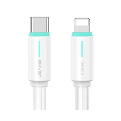 کابل شارژ USB-C to Lightning یوسمز مدل US-SJ735 با طول 1 متر توان 30 وات