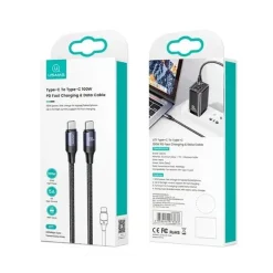 Alternative view of کابل شارژ USB-C to USB-C یوسمز مدل US-SJ526 با طول 3 متر توان 100 وات