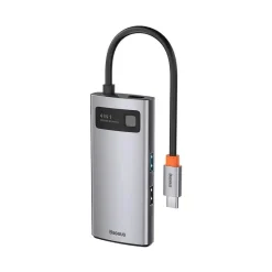 هاب 4 پورت باسئوس مدل Metal Gleam Series Type-C 4 in 1