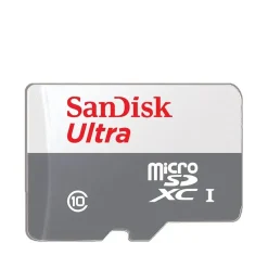 کارت حافظه MicroSDXC سن دیسک مدل Ultra کلاس 10 استاندارد UHS-I ظرفیت 64 گیگابایت سرعت 100 مگابایت بر ثانیه