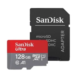 کارت حافظه MicroSDXC سن دیسک مدل Ultra 667X کلاس 10 استاندارد UHS-I ظرفیت 128 گیگابایت سرعت 100 مگابایت بر ثانیه به همراه آداپتور