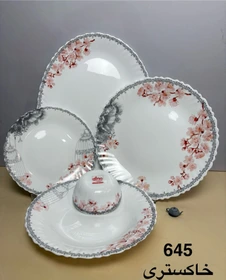 سرویس غذاخوری 6 نفره 25 پارچه آرکوپال | کد 645 خاکستری - Image 3