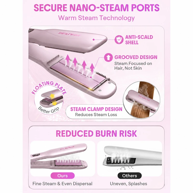 اتو مو بخار دار شیگلم مدل Hydra Shot Steam Iron Pro - Image 3